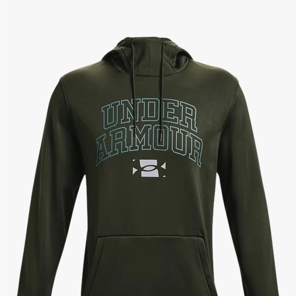 NWT Under Armour Men's Fleece Script Hoodie Pullover